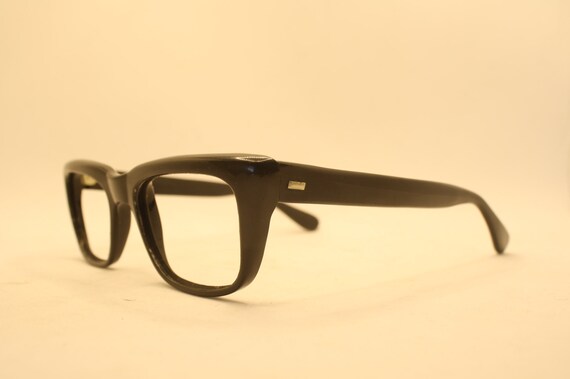 Black Retro Glasses Vintage Eyeglass Frames 1960'… - image 3