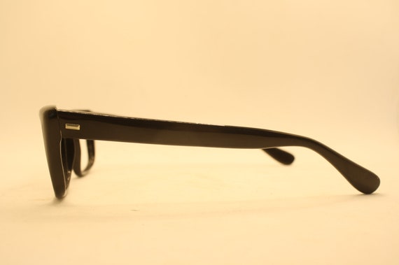 Black Retro Glasses Vintage Eyeglass Frames 1960'… - image 4