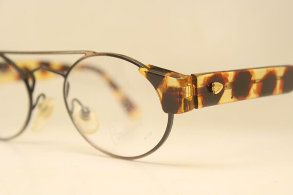 Vintage Eyeglass Frames Haute Couture Bronze 1980… - image 2