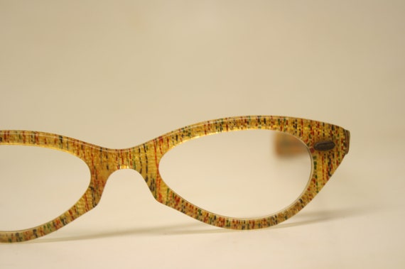 colorful Cat Eye glasses vintage Eyewear Retro Gl… - image 3