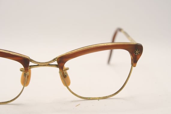 Small Cat Eye Glasses Vintage Retro Glasses Catse… - image 3