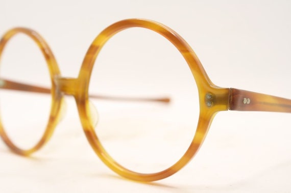 Large Round Vintage Eyeglasses New Old Stock 1970… - image 4