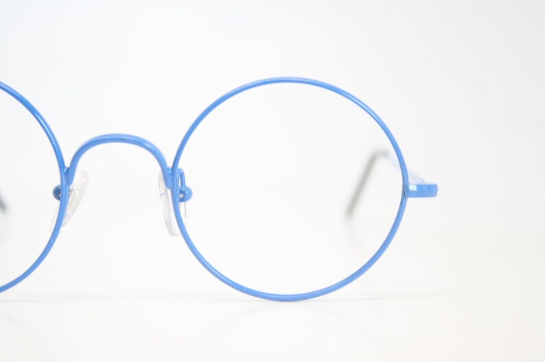 Eyeglasses Unused Blue Frames Retro Eyeglass Frames Round Etsy