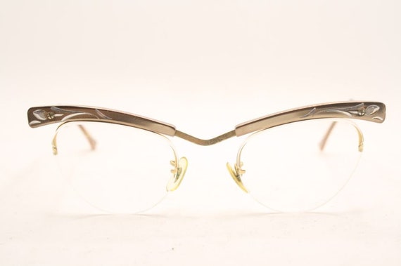 Cat Eye Glasses Vintage Brown B&L Eyewear Retro G… - image 2