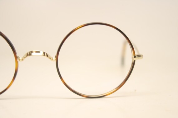 Unused Gold Tortoise Windsor Style Frames John le… - image 1