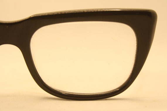 Black Retro Glasses Vintage Eyeglass Frames 1960'… - image 1