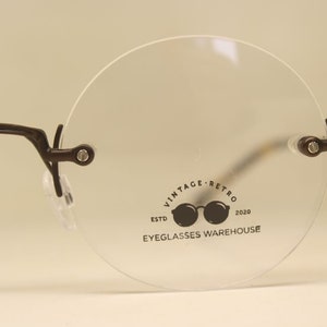 Round Retro Glasses Brown Steve Jobs Style Classic Eyewear