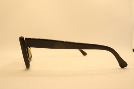 Black Retro Glasses Vintage Eyeglass Frames 1960'… - image 4