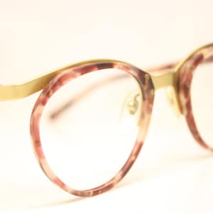 Gold Tortoise Vintage Eyeglasses P3 Retro Eyeglass 1980s Vintage Eyewear