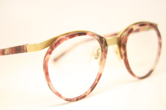 Gold Tortoise Vintage Eyeglasses P3 Retro Eyeglass 1980s Vintage 