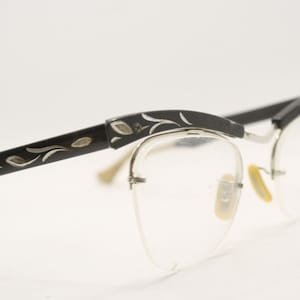 B&L Black Cat Eye Glasses Vintage Eyewear Retro frames