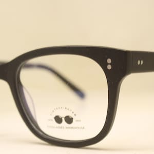 Black Retro Horn Rim Glasses Frames 1960s Vintage Style Eyewear