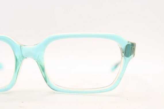 Vintage Blue Fade Cat Eye Glasses vintage Marine … - image 4