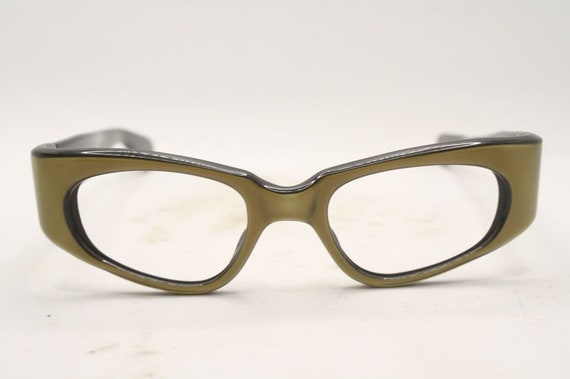 Small Green Vintage Cat Eye glasses Eyeglasses Fr… - image 2