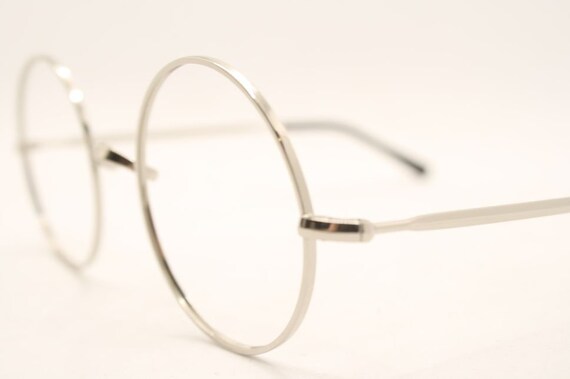 Unused Silver Round Glasses Frames lennon Retro E… - image 6