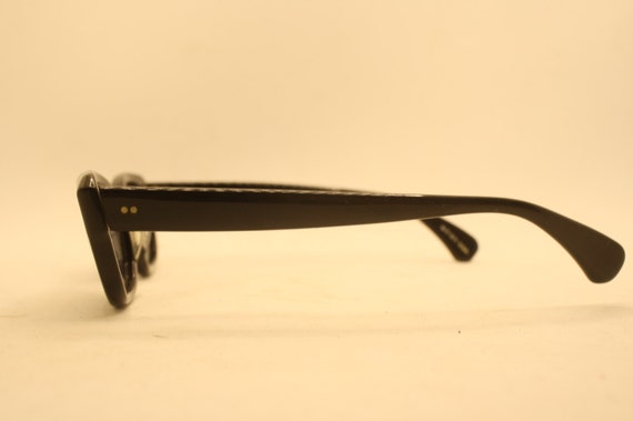 Black Retro Glasses Vintage Eyeglass Frames 1960'… - image 4