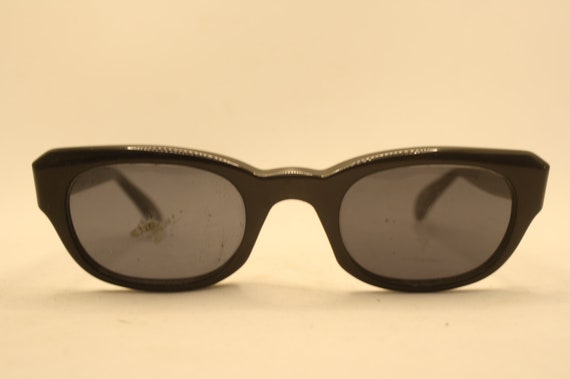 Black Retro Glasses Vintage Eyeglass Frames 1960'… - image 2