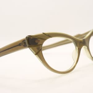 Brownsmoke Cateye Glasses vintage Eyewear Retro Glasses image 1