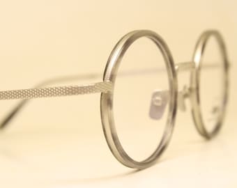 Gray Round Retro Glasses Gandhi John Lennon Windsor Style Eyewear