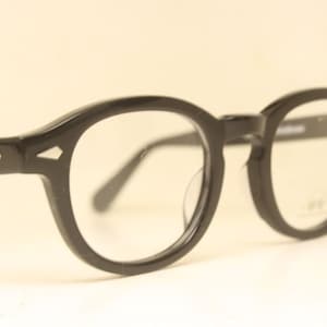 Black Retro Horn Rimmed Eyeglasses Vintage Style 1950&#39;s 1960s Glasses