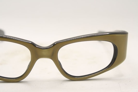 Small Green Vintage Cat Eye glasses Eyeglasses Fr… - image 3