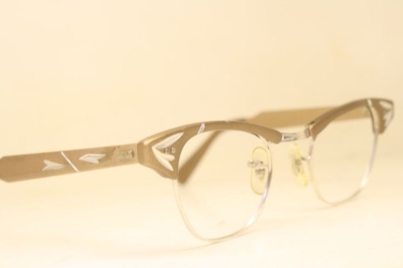 Brown Unused Cat Eye Eyeglasses Vintage Glasses - image 4