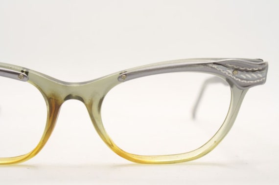 Combination Fade Catseye Glasses vintage Eyewear … - image 4