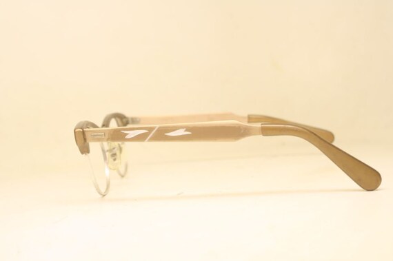 Brown Unused Cat Eye Eyeglasses Vintage Glasses - image 5