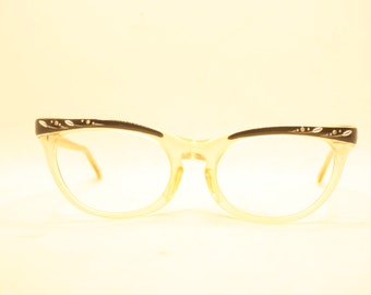 White Cat Eye glasses vintage Eyewear Retro Glasses Catseye glasses