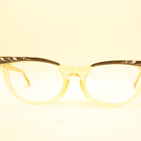 White Cat Eye glasses vintage Eyewear Retro Glasses Catseye glasses