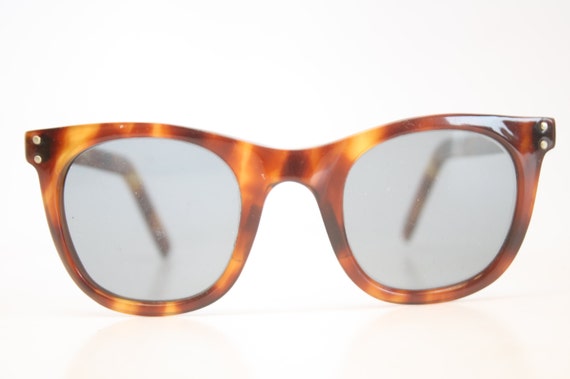 Vintage Eye Glasses Tortoise Square Sunglasses Re… - image 2