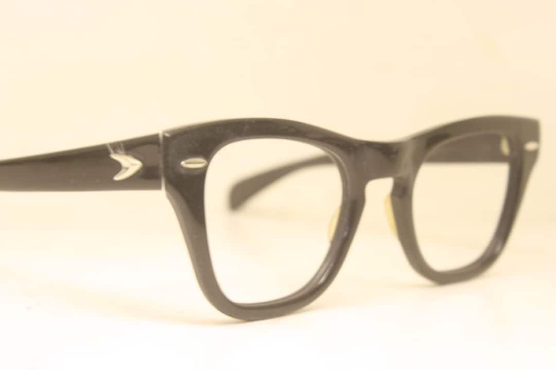 Black Horn Rim Glasses Vintage B&L Frames s Glasses   Etsy Israel