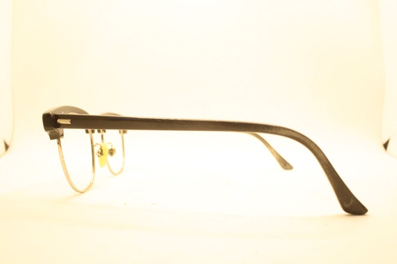 RONSIR Black Vintage Browline 1950s 1960s Eyeglas… - image 4