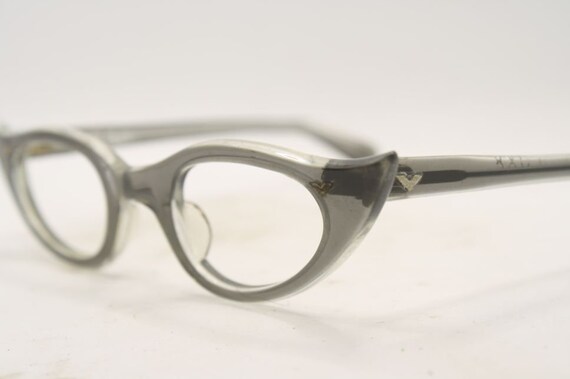 Small Cat Eye Glasses Vintage Eyewear Retro Glass… - image 4