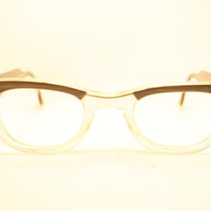 Vintage Brown Fade Horn Rimmed Glasses Eyeglass Frames