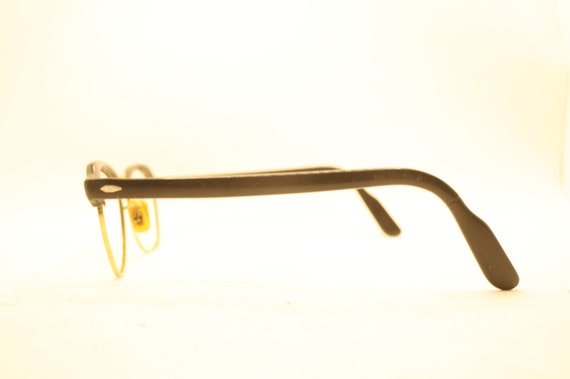 Black Browline Retro Glasses Vintage Eyeglass Fra… - image 3