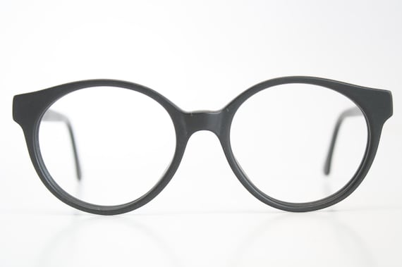 Retro Eyeglass Frames Vintage Black P3 1980's Vin… - image 2