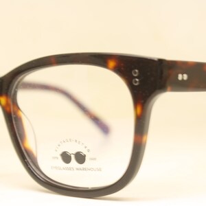 Tortoise Retro Horn Rim Glasses Frames 1960s Vintage Style Eyewear
