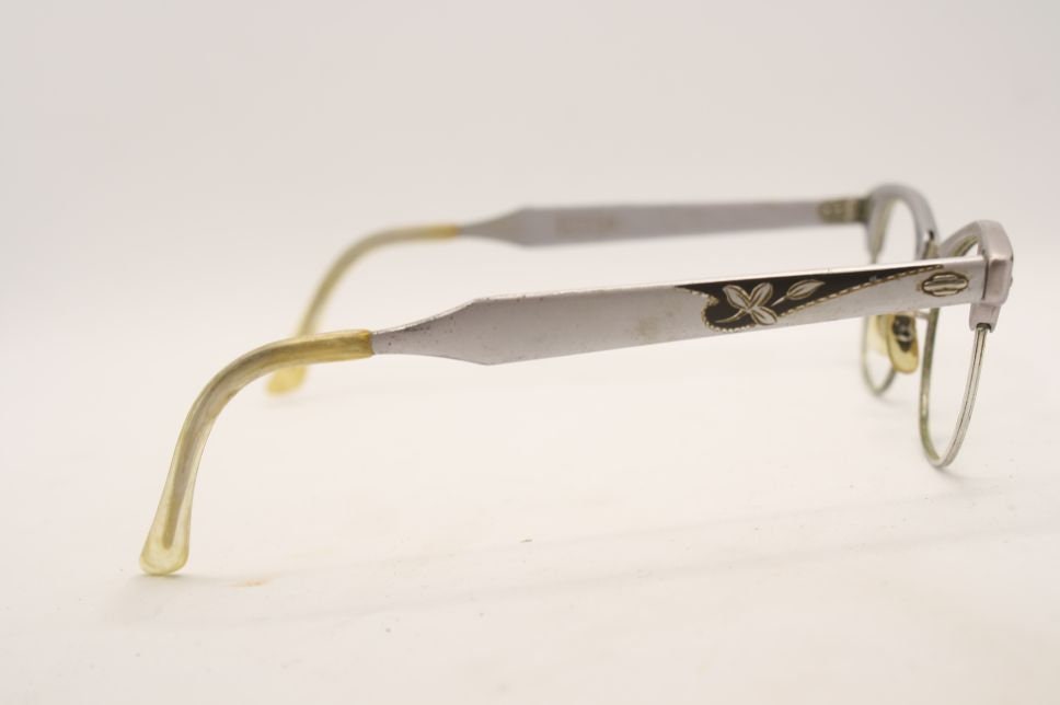 Gray Cat Eye Glasses Vintage 1/10 12k Artcraft Retro Glasses - Etsy