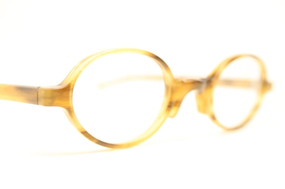 NOS Oval Tortoise Vintage Eyeglasses Retro Classi… - image 3