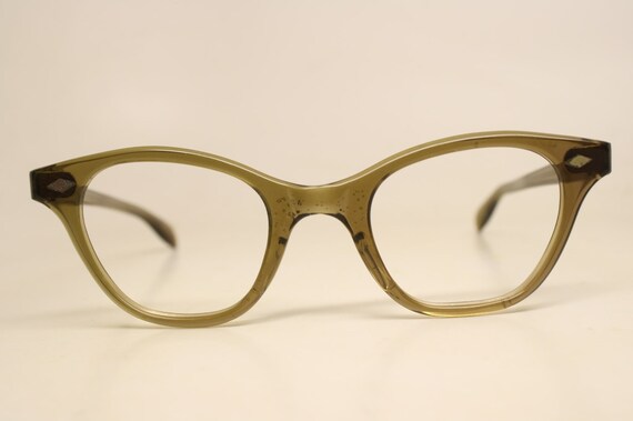 Unused Cat Eye Eyeglasses Vintage Eyewear Retro G… - image 1