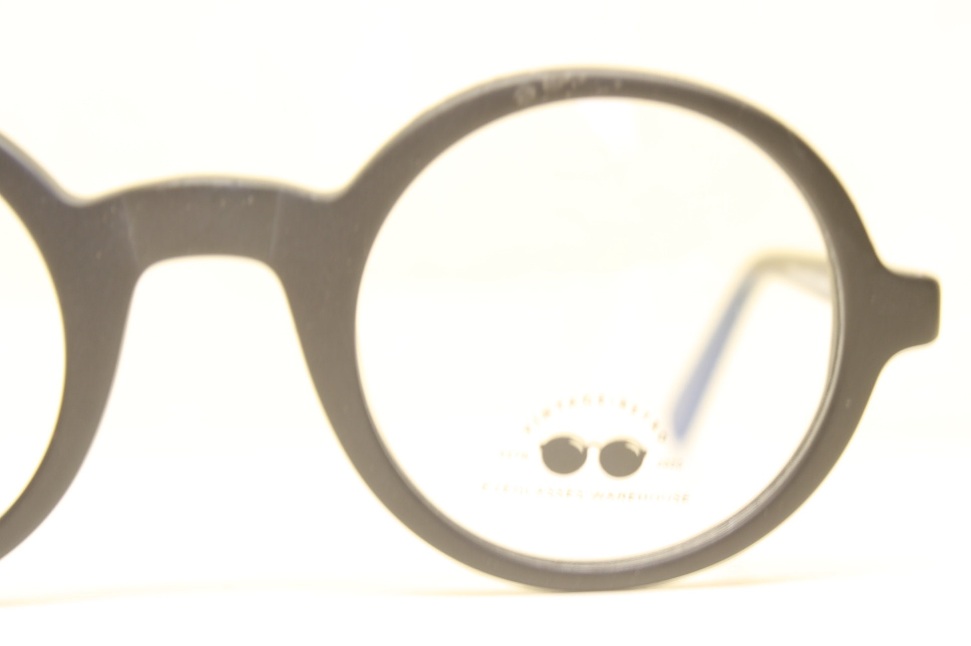 Schwarze ovale Gläser Rahmen Llyod Lennon Vintage Stil Brillen | Etsy