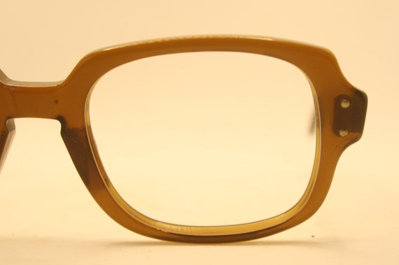Brown Retro Glasses Vintage Eyeglass Frames 1960'… - image 1