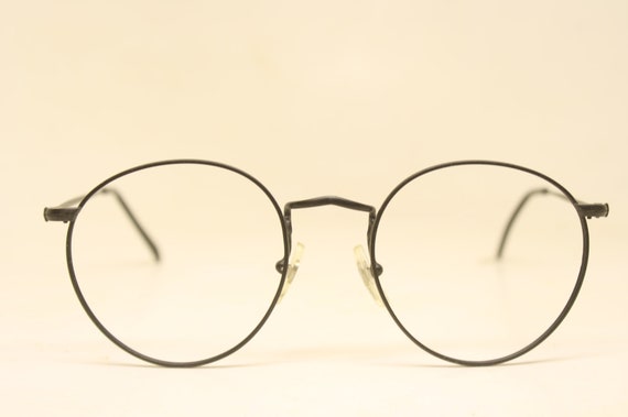 Retro Glasses Vintage  P3 Black Eyeglasses 1980s … - image 2