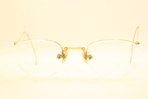 Vintage Semi rimless Eyeglass Frames American Optical Antique