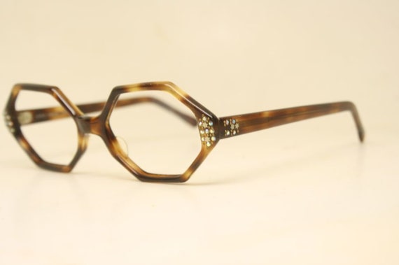 1950s glasses Tortoise  Eyeglasses Vintage Eyewea… - image 4