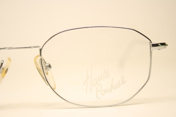 Unused Blue Rectangle Vintage Eyeglasses Haute Co… - image 3