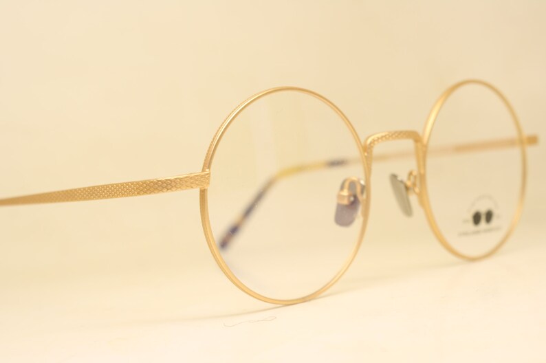 Gold Round Retro Glasses Gandhi shops John Lennon Windsor Style Eyewear