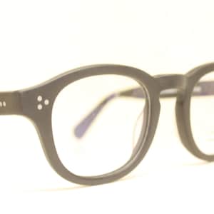 Black Retro Horn Rimmed Glasses Frames 1960s Vintage Style Eyewear