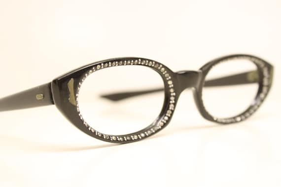 Unused Cat Eye Eyeglasses Vintage Eyewear Retro G… - image 1